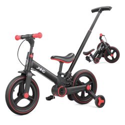 JMMD 6 in 1 Toddler Bike with Push Handle