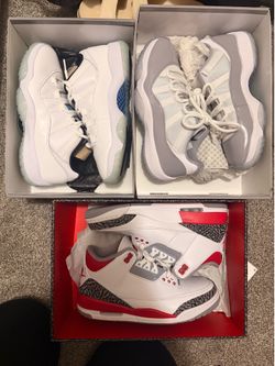 Jordan’s 11’s, and 3’s
