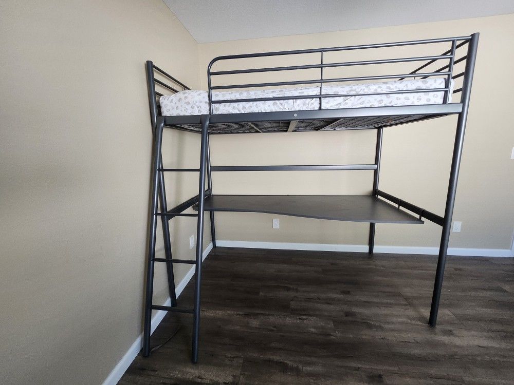 IKEA Loft Bunk Bed Witn Twin Mattress
