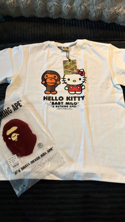 Bape X Hello Kitty White Tee - Size XL