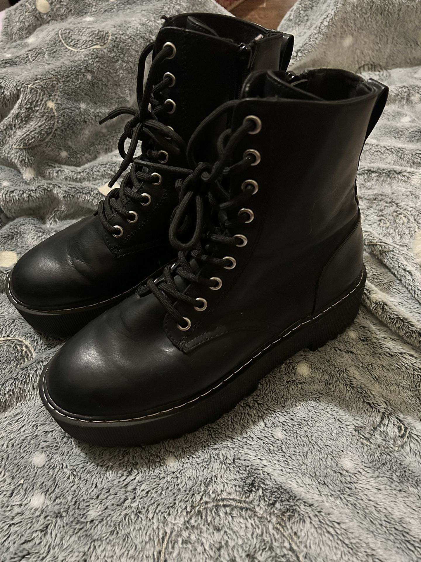 Black Platform/Chunky Combat Boots