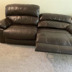 Leather Recliner Couch