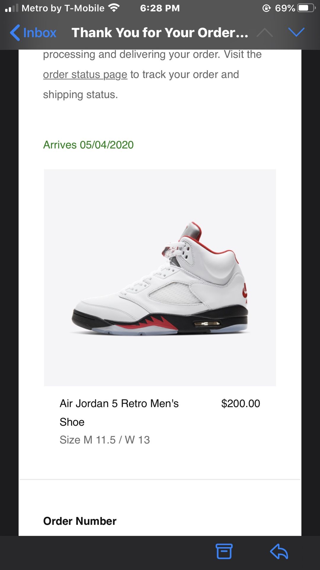 Fire Red Jordan 5