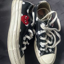 CDG X Converse Chuck Taylor shoes 70 Polka Dot valentines day heart sneakers 