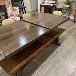 Solid Wood Table Desk. Cafe. Home. Craft Table. Card table. 