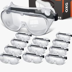 Anti Fog Protective Safety Goggles for Lab, Over Glasses Chemical Splash Eye Protection Safety Glasses
