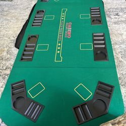 Portable poker table top