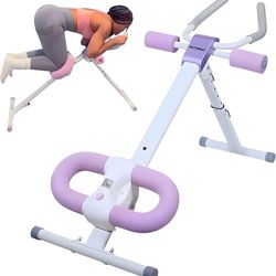 Ab Workout Equipment Abdominal Trainer, Adjustable Ab Machine at Home Gym, Foldable Abdominal Exercise Machine, Core & Ab Trainer Machine for Stomach 