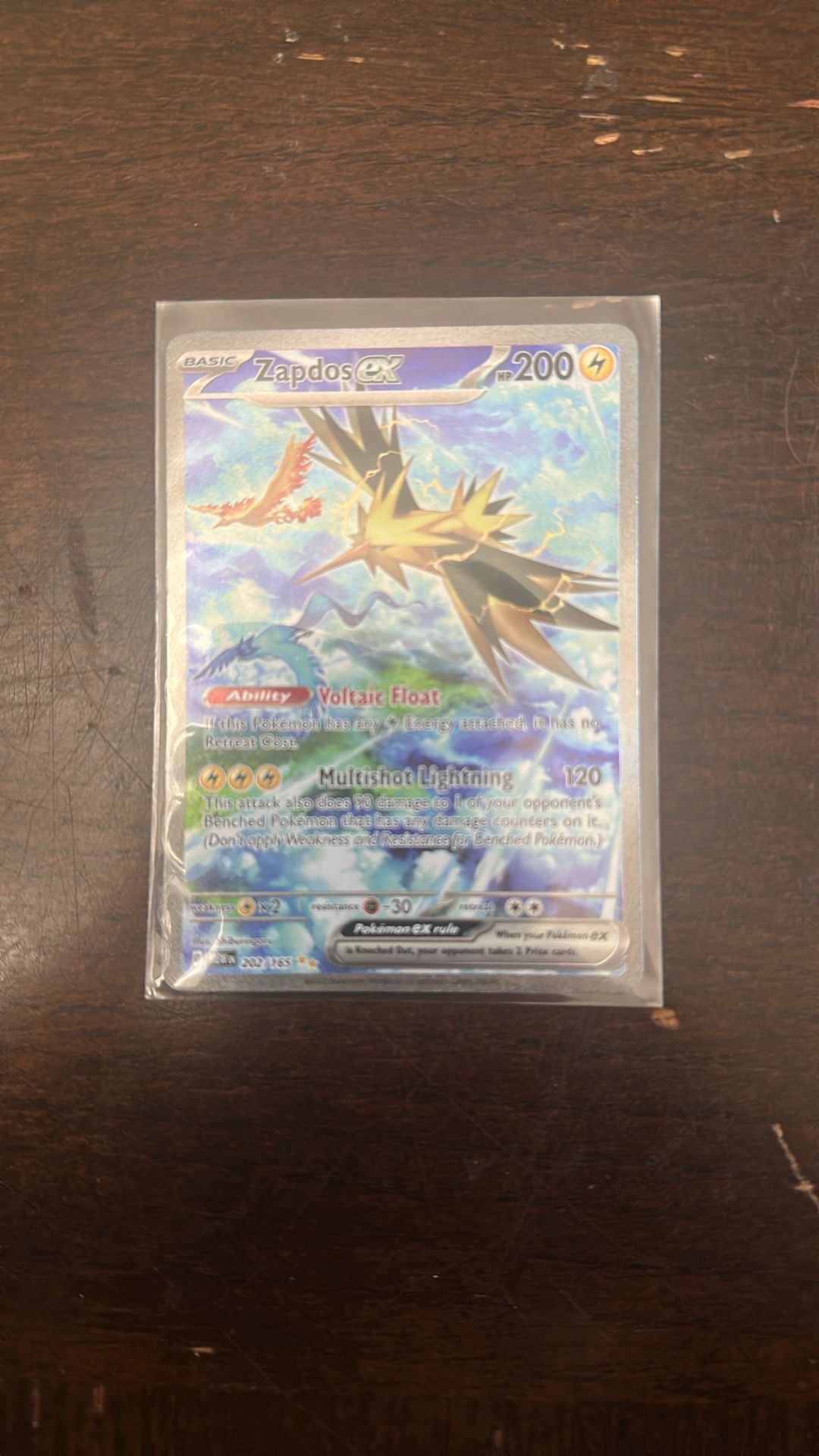 Pokemon 151 Zapdos ex 202/165