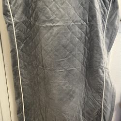 Washable Dog Bed Cover, Grey, 48”