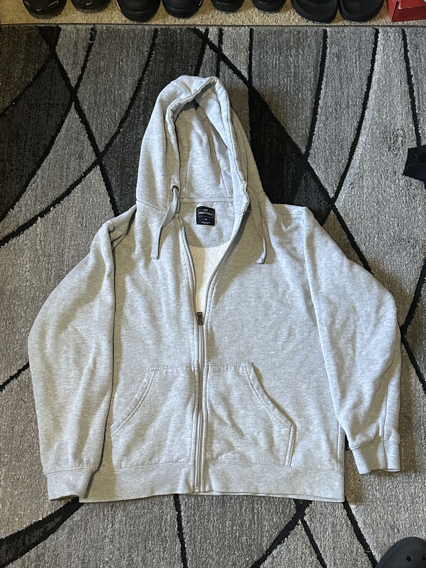 Grey zip up