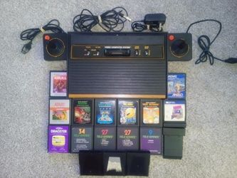 Atari 2600 Rare 6 Switch Conversion + 17 Games Tested and Working See Pics READ