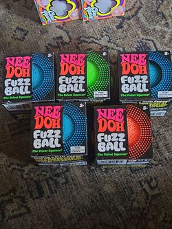 Nee Doh Fuzz Ball Stress Balls – Lot of 5