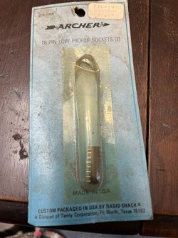 Vintage Archer 16 Pin Low Profile Sockets (2) by Radio Shack