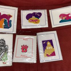 Set Of 6 Handmade Greek Wooden Puzzle Cards Imported From Greece  