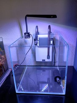 Aquarium fish tank 4 gallons nano rimless