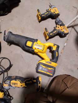 DeWalt sawzall with the big battery