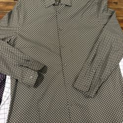 Express Men’s Long Sleeve Dress Shirt, Size Large 