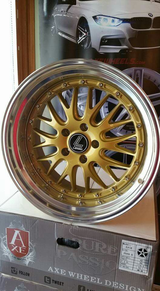 19" Luxury Mesh Gold Wheels 5x114.3