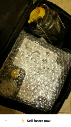 Tire mobility kit air compressor.