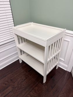 Changing Table with storage shelves