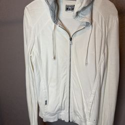 Converse One Star White Zip-Up Hoodie – Size Small