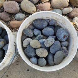 Black Mexican Beach Pebbles For $20