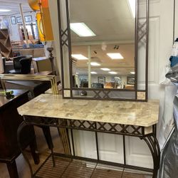 Console Table And Mirror 
