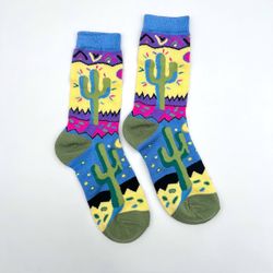 Ace socks Women's Colorful Saguaro Socks New 