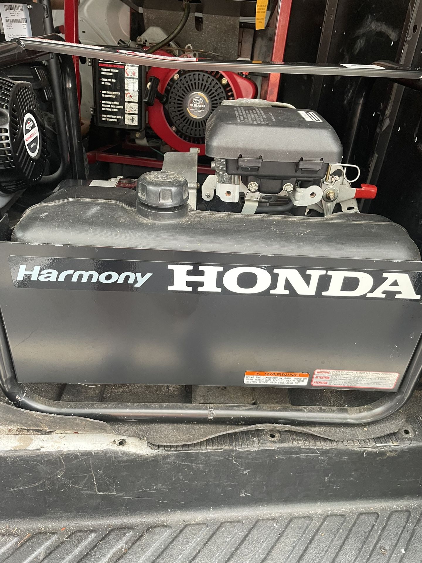 Honda Generator 2500 Watts Like New