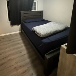 Ashley Queen Bed – Complete Frame – Solid Wood