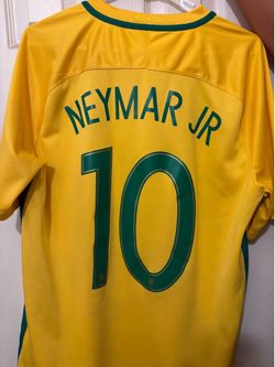 Authentic Nike Brazil 2016 Home Jersey Neymar #10 Men's Size Large