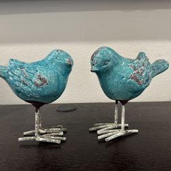 Pair Of Ceramic Birds