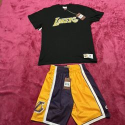 LAKERS SHORTS & TEE SET