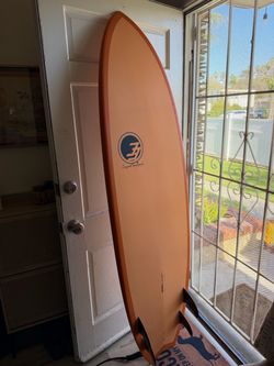 6’6 Easy Rider Surfboard Coral Rail (Epoxy) - Board Bag and Fins Included