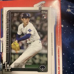 2025 Topps Update #US199 - Roki Sasaki - Rookie Debut - Rookie Logo - Dodgers