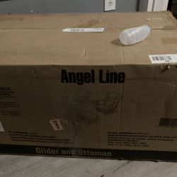 Angel Line Glider And Ottoman