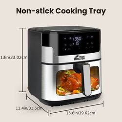 8.5QT Touch MIRASTON Air Fryer, 2.11gal Air Fryer, Digital Display
