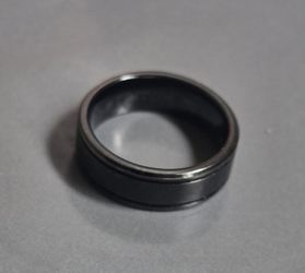 Triton Tungsten carbide black men's band ring size 12.5