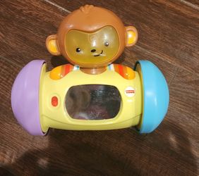 Fisher Price crawl along monkey toy