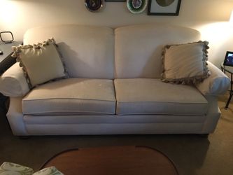 Beige White Sofa