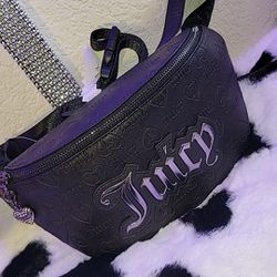 Juicy Couture Black Licorice Upgrade You Fanny Bag