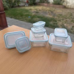 Glass lock Storage Containers