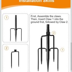 String Light Poles For  Outside 