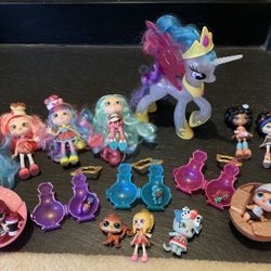 Selection Of Toys - LOL Dolls, Harajuku Dolls, Shimmer And Shine Dolls, My Little Pet