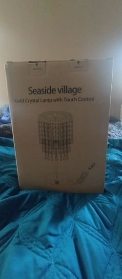 Seaside village Gold cystal lamp