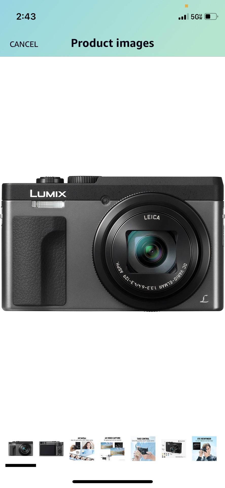Panasonic LUMIX DC-ZS70S, 20.3 Megapixel