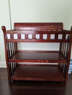 Delta Children Infant Changing Table with Pad, Espresso Cherry