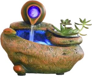 Tabletop Waterfountain with Light and Crystal Ball