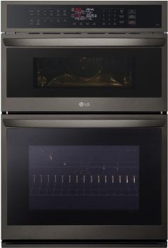 LG 30" Black Stainless Steel Combination Microwave Electric Wall Oven New